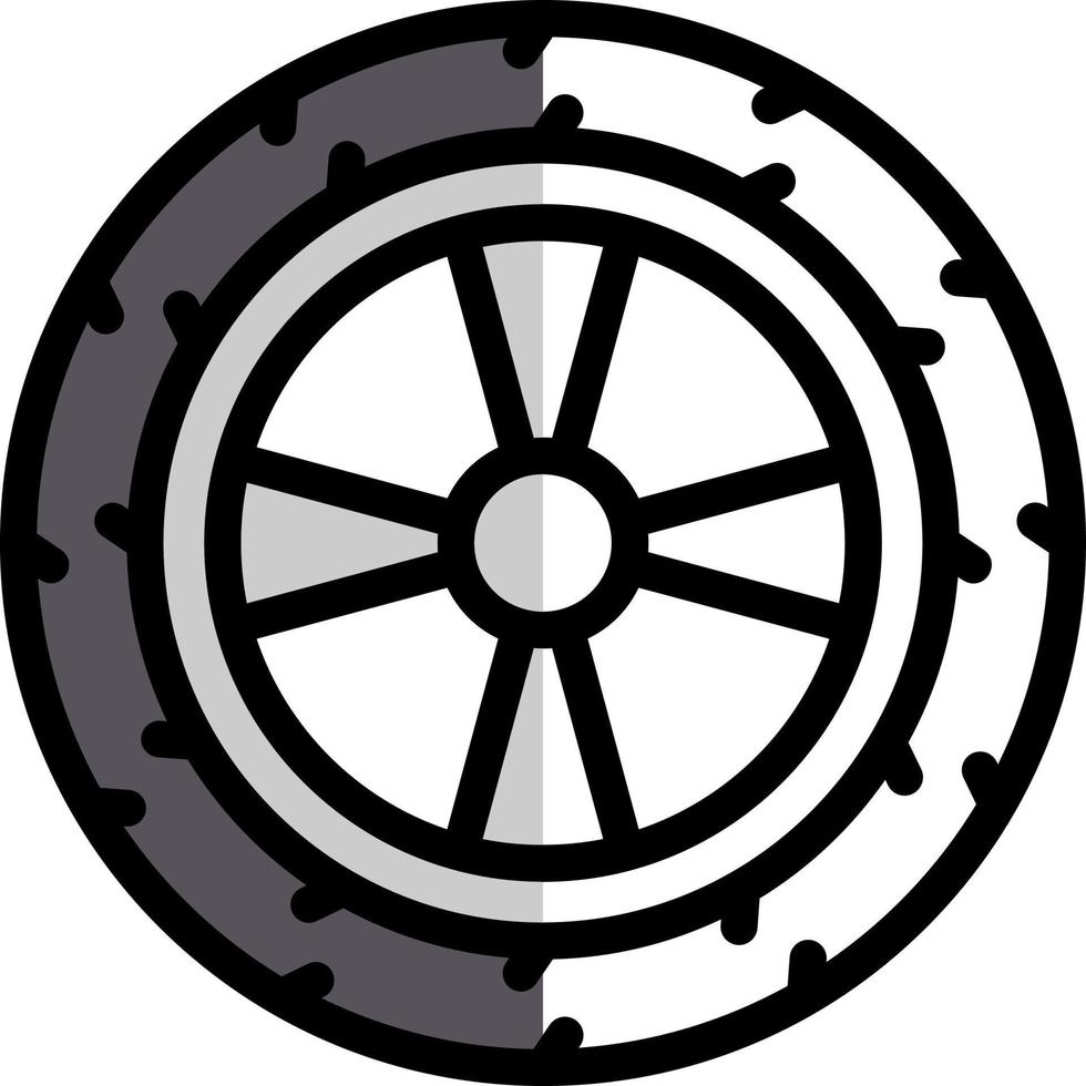 Wheel Vector Icon Design