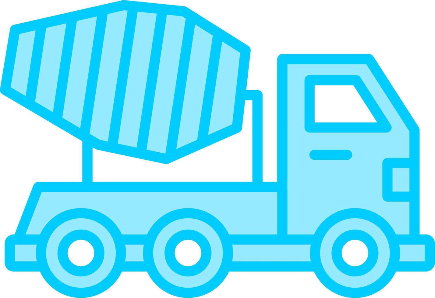 Mixer Truck Vector Icon