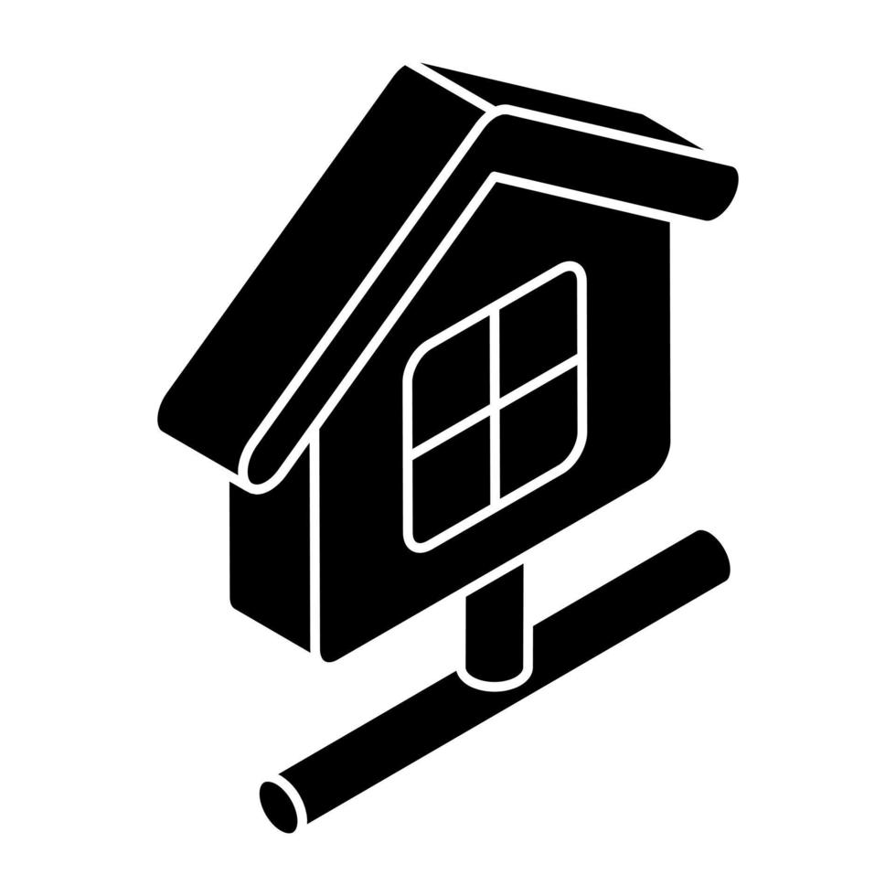 A unique design icon of network home vector