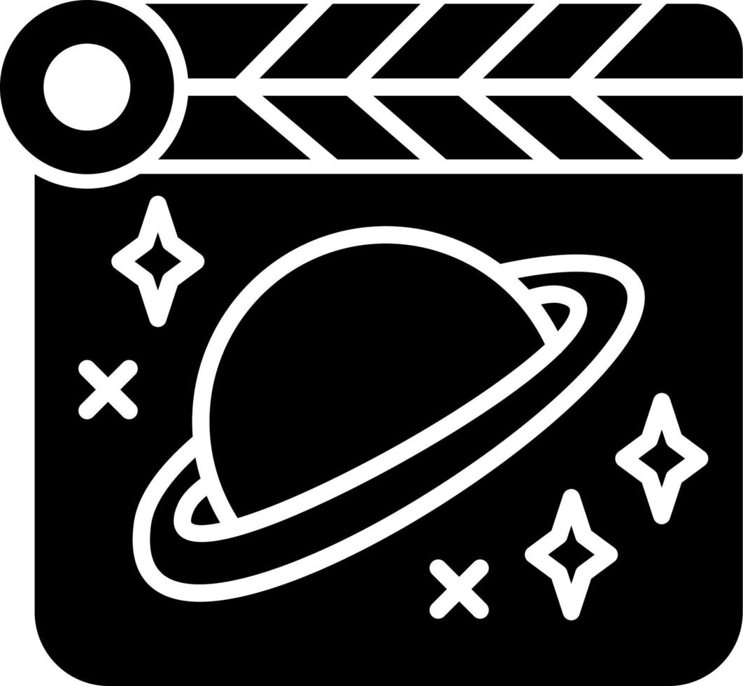 espacio película vector icono