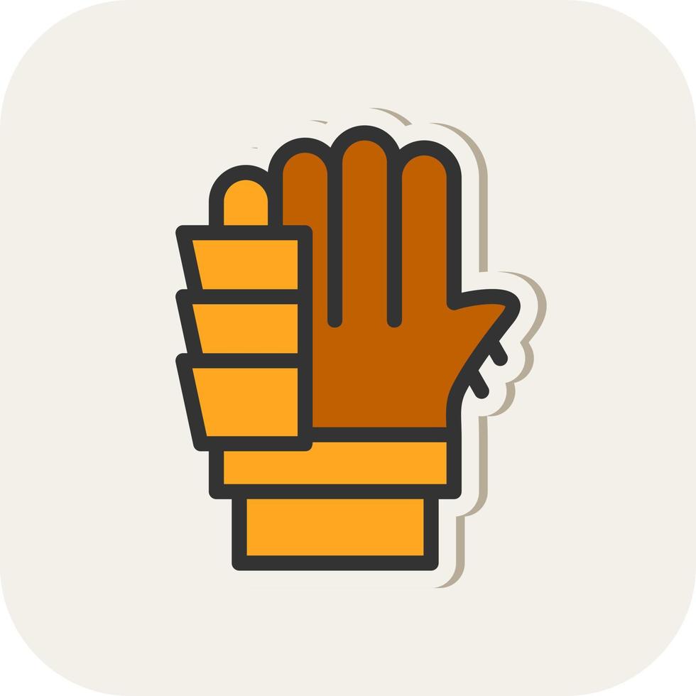 guantes, vector, icono, diseño vector