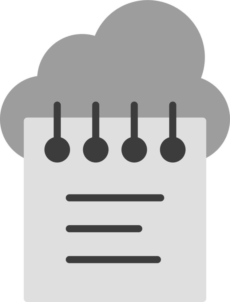 icono de vector de datos de nube