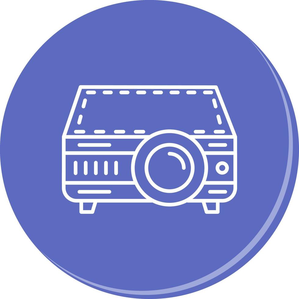 icono de vector de proyector