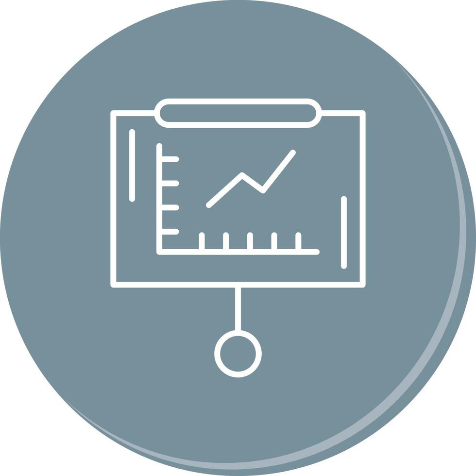 Line Graph Vector Icon
