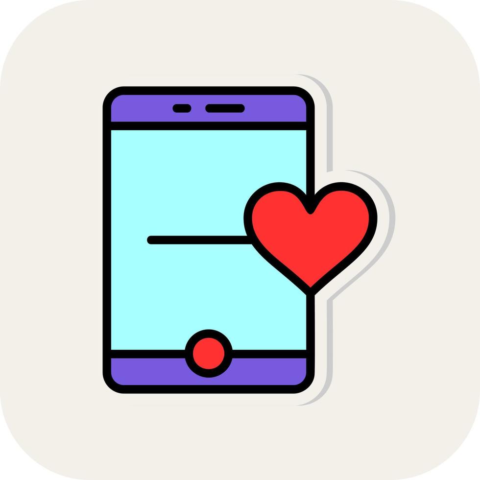 diseño de icono de vector de llamada de amor