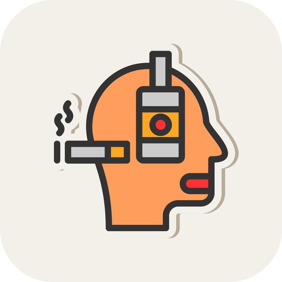 Alcoholism Vector Icon Design