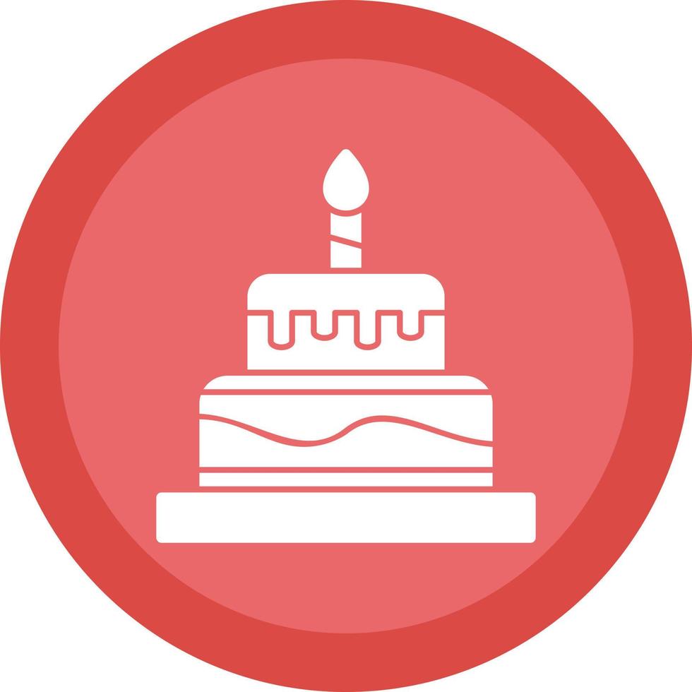 diseño de icono de vector de pastel de cumpleaños