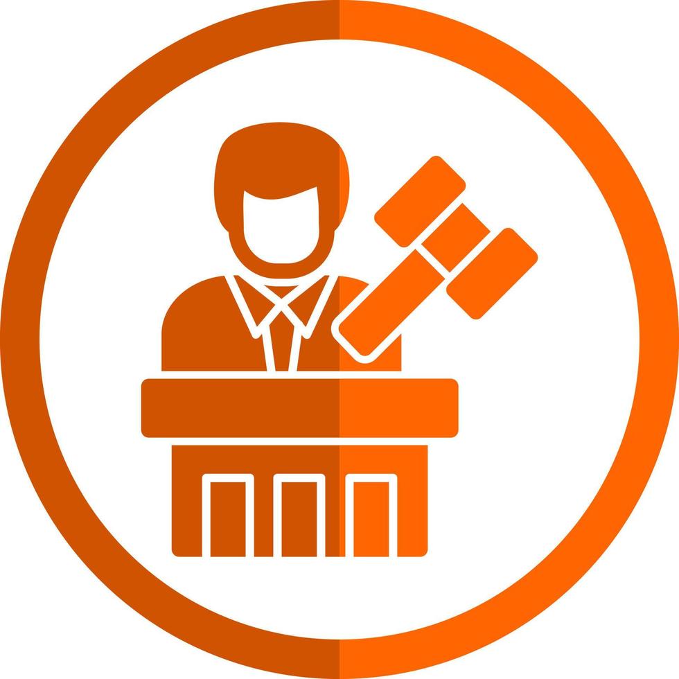 Judge Vector Icon Design