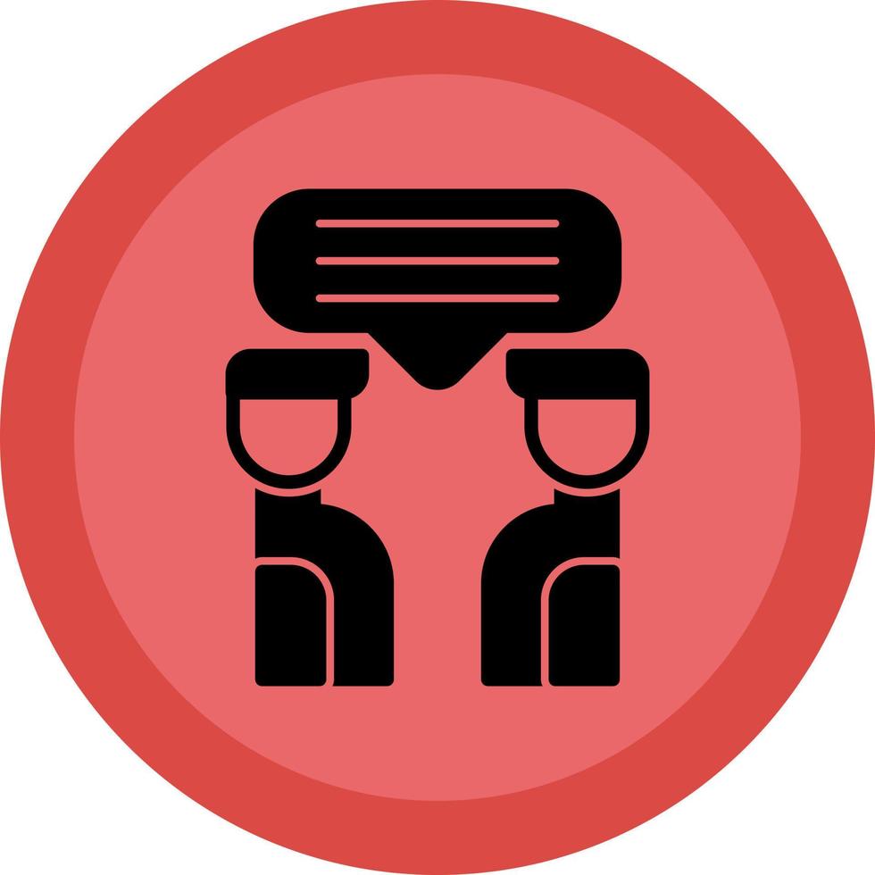 Discussion Vector Icon Design