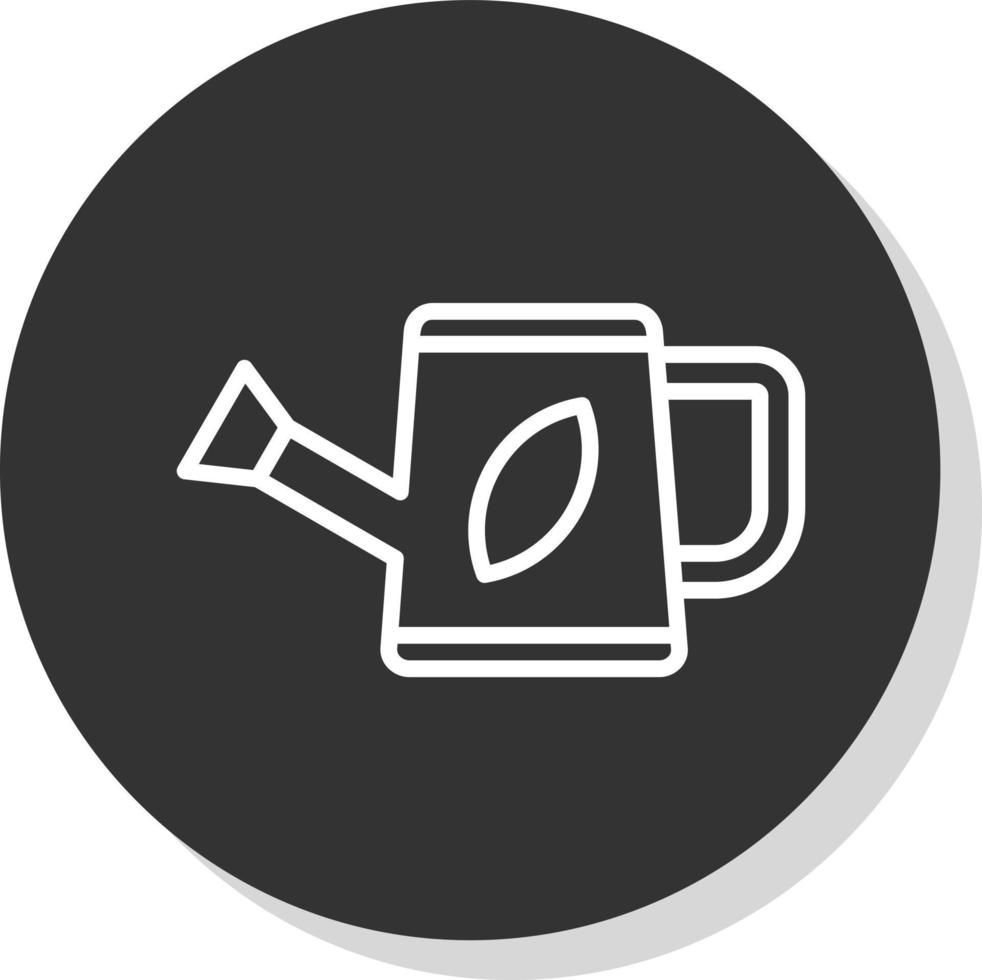 Watering Can Vector Icon Design