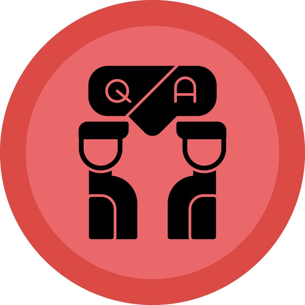 Questioin And Answer Vector Icon Design