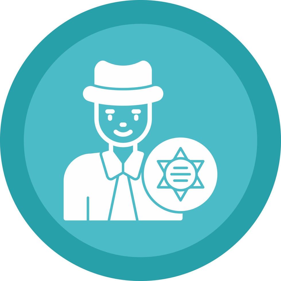 Sheriff Vector Icon Design