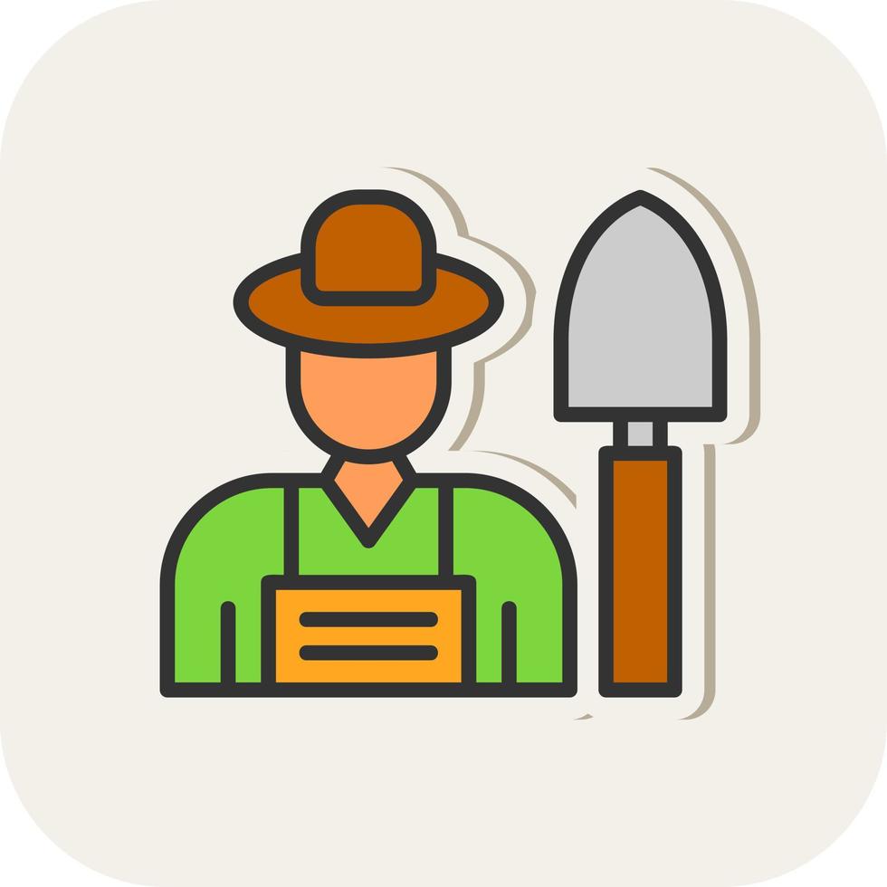 Farmer Vector Icon Design