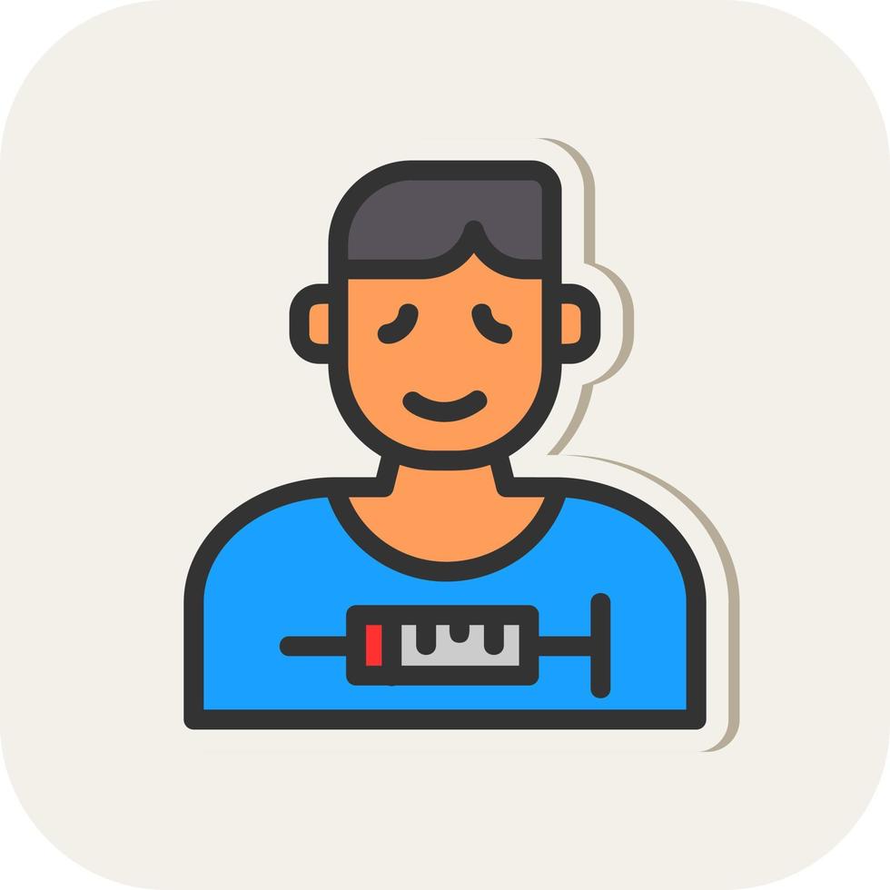 Drug Addict Vector Icon Design