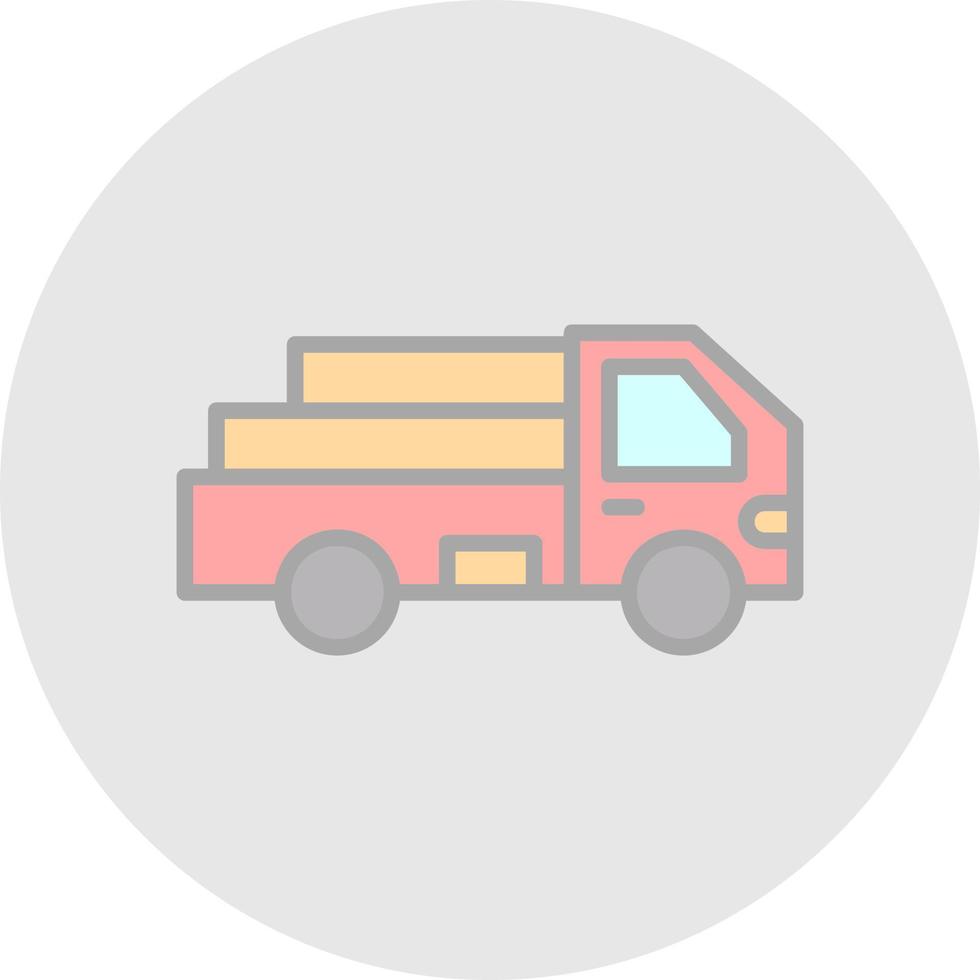 Pickup Truck Vector Icon Design