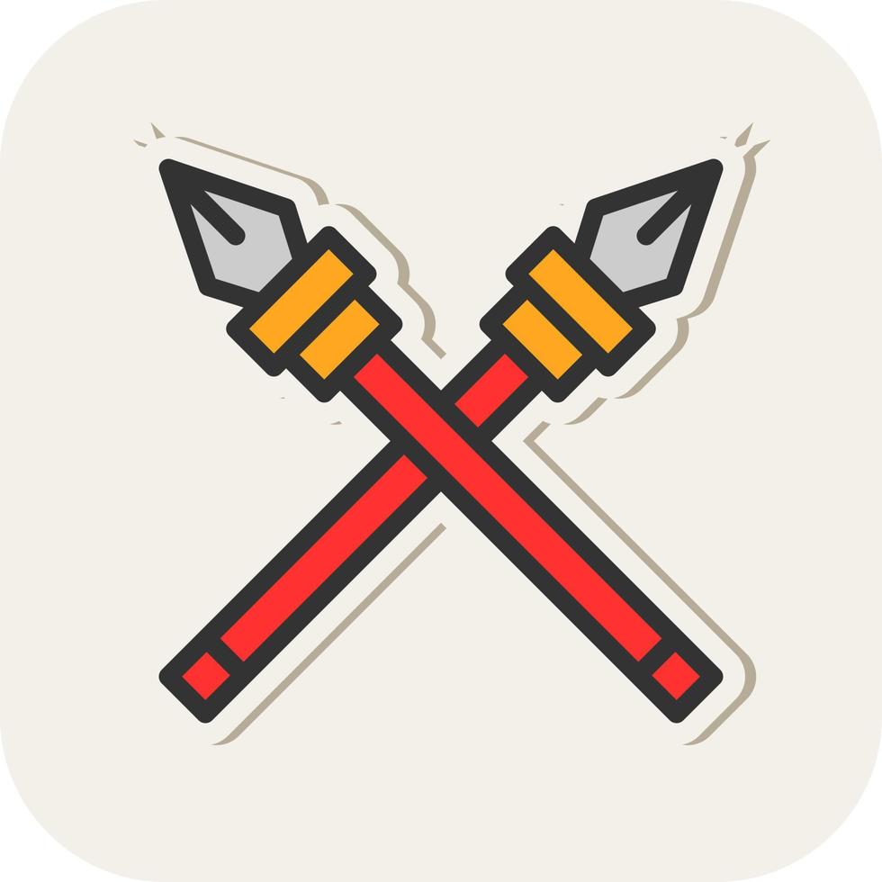 Spear Vector Icon Design