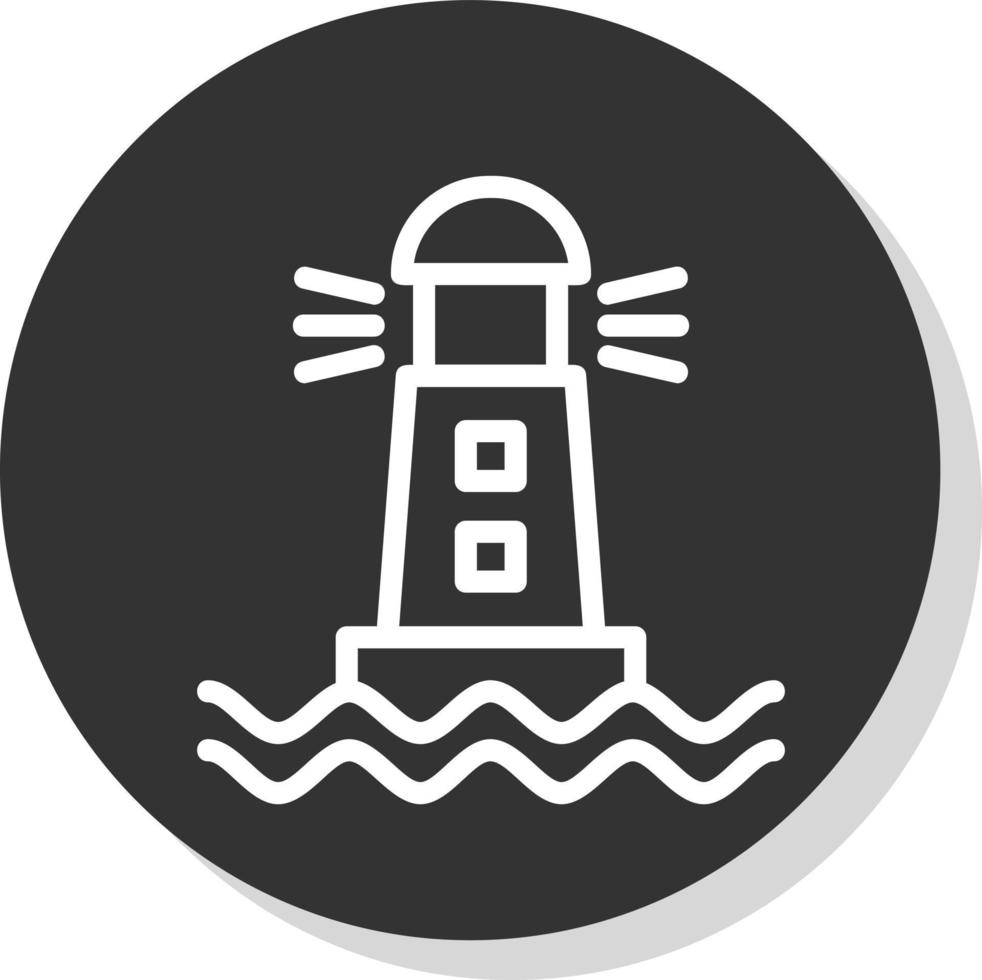 Lighthouse Vector Icon Design