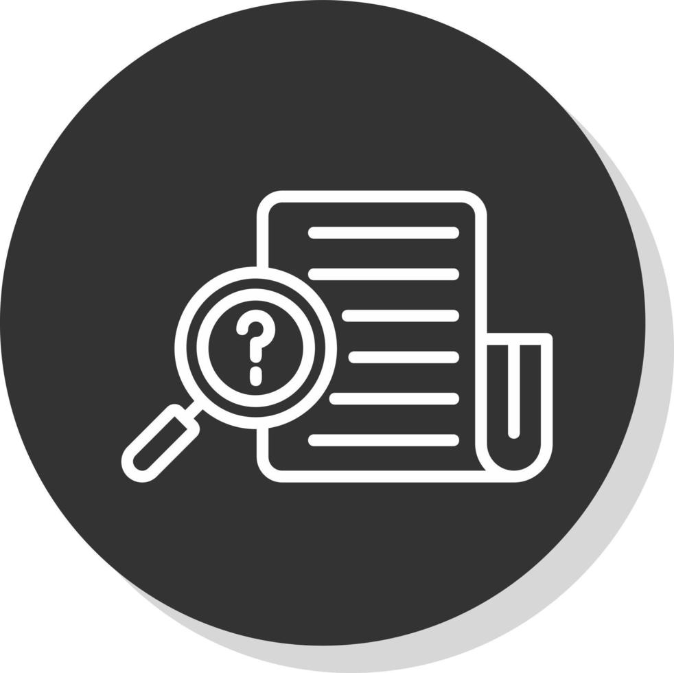 Interrogation Vector Icon Design