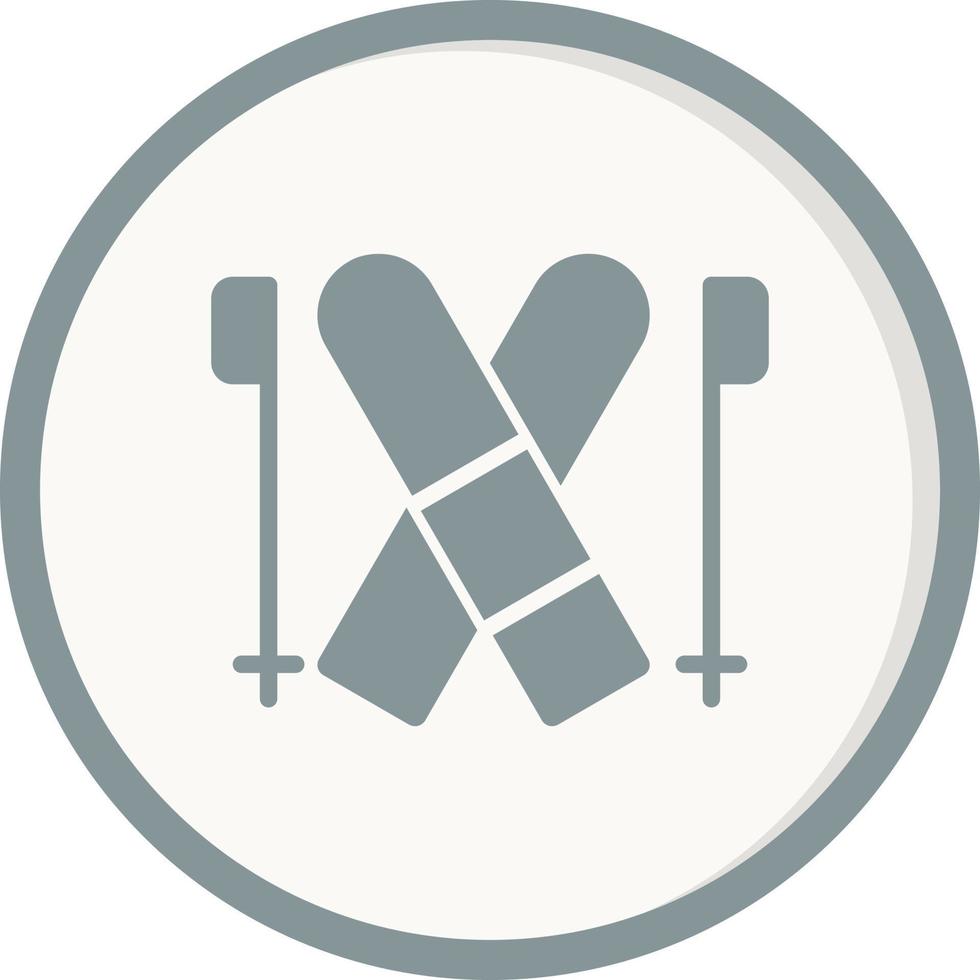 Ski Vector Icon
