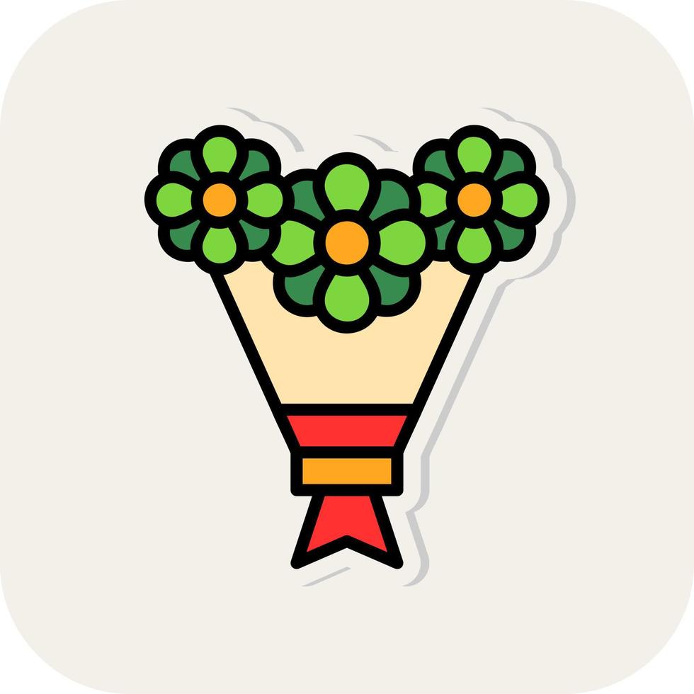 Bouquet Vector Icon Design