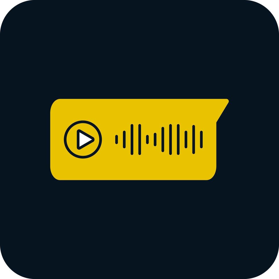 Voice Message Vector Icon Design