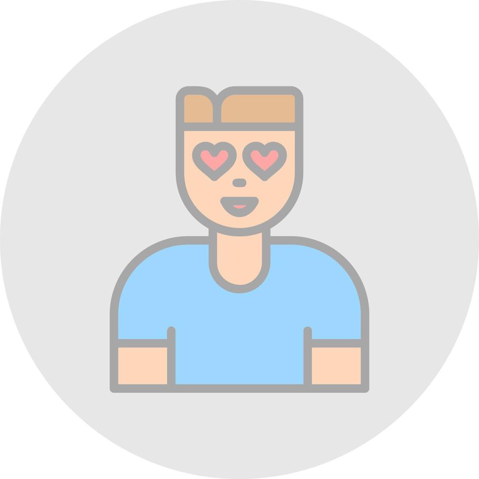 Fall In Love Vector Icon Design