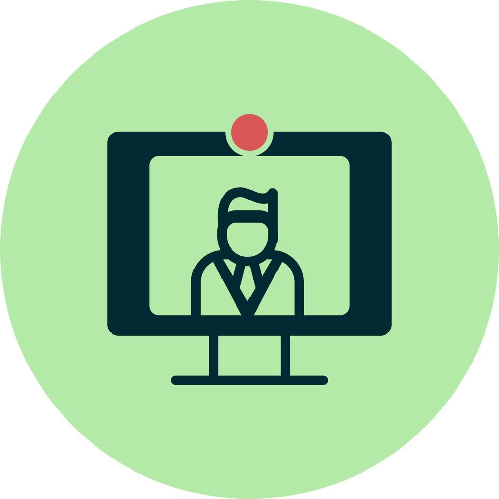 Doctor video call Vector Icon