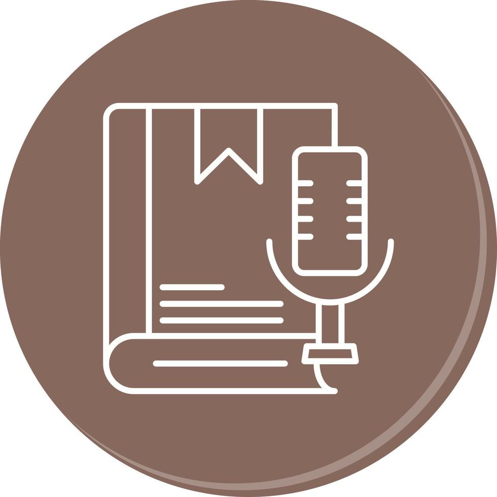 icono de vector de audiolibro