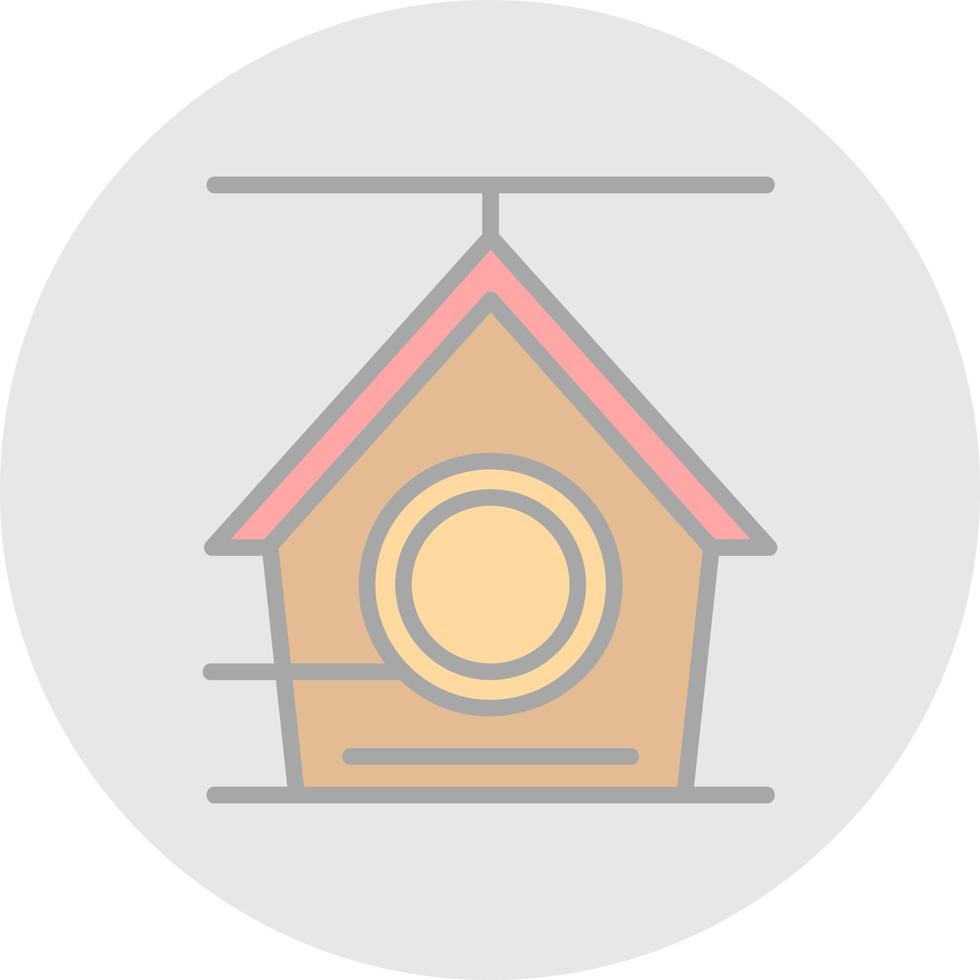Bird House Vector Icon Design