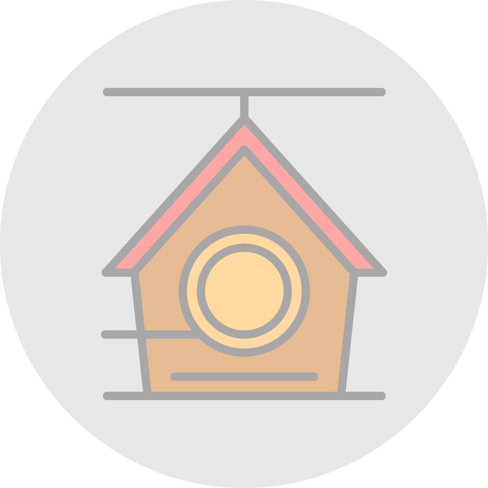 Bird House Vector Icon Design