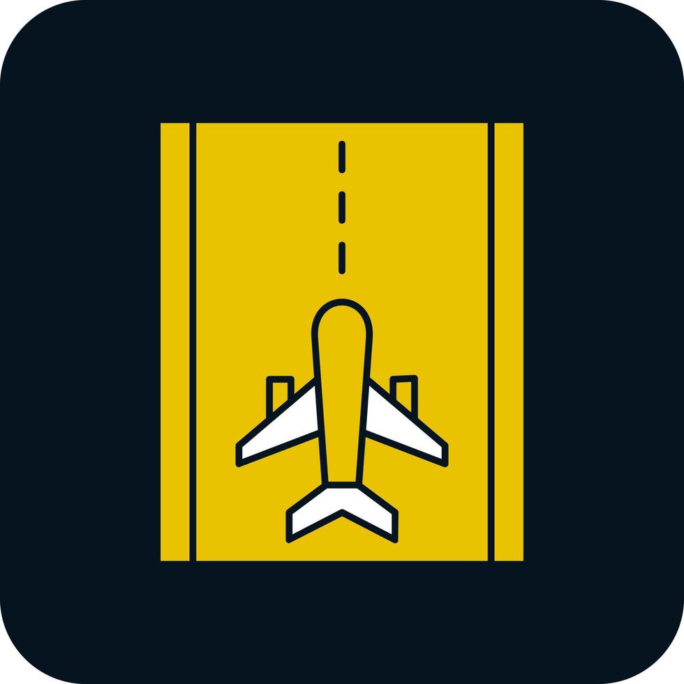 Runway Vector Icon Design