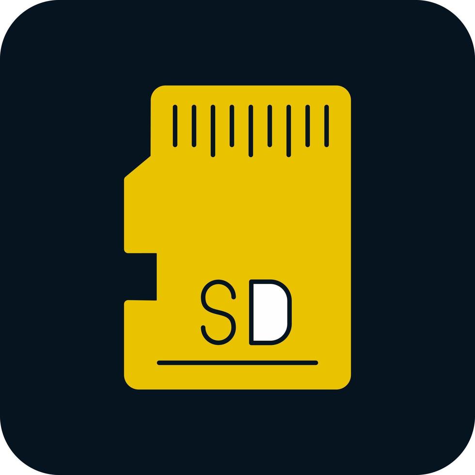 diseño de icono de vector de tarjeta sd