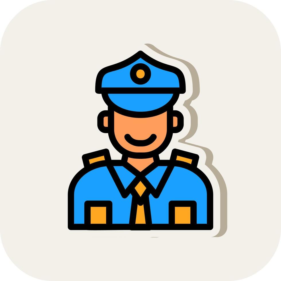 Policeman Vector Icon Design