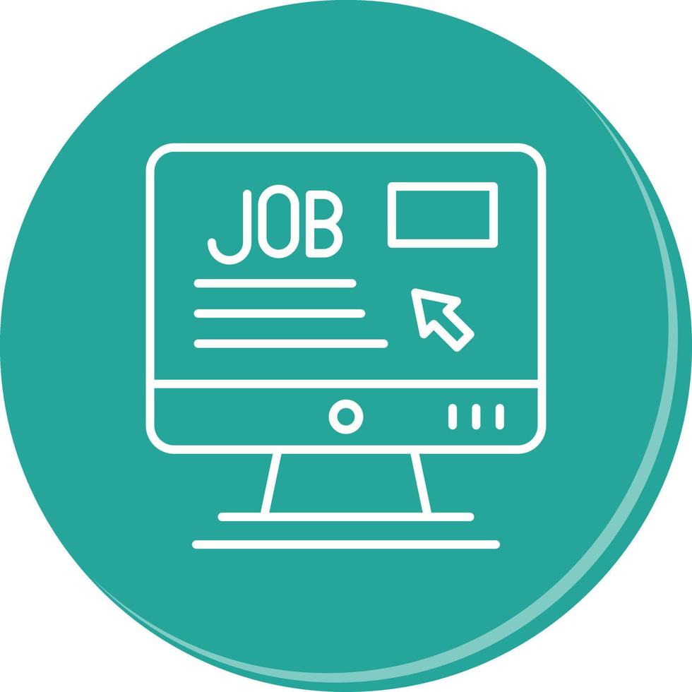 Online Job Vector Icon