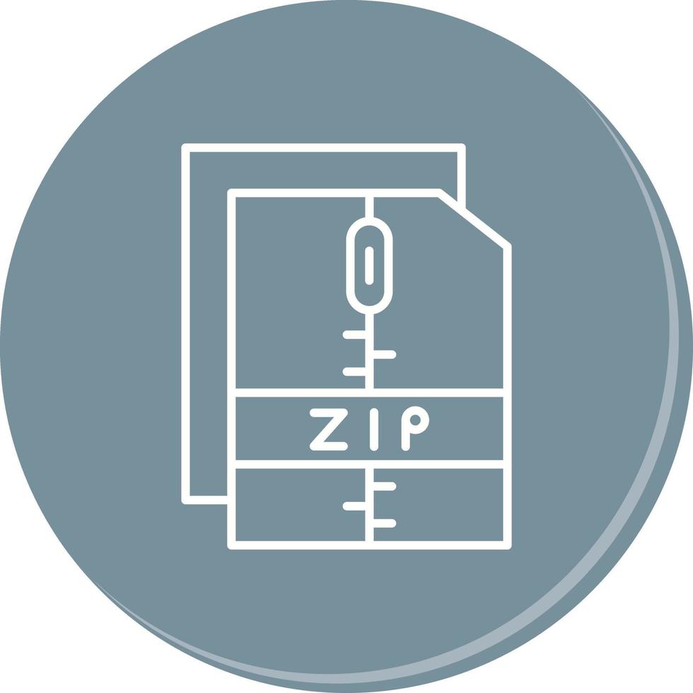 icono de vector de archivo zip