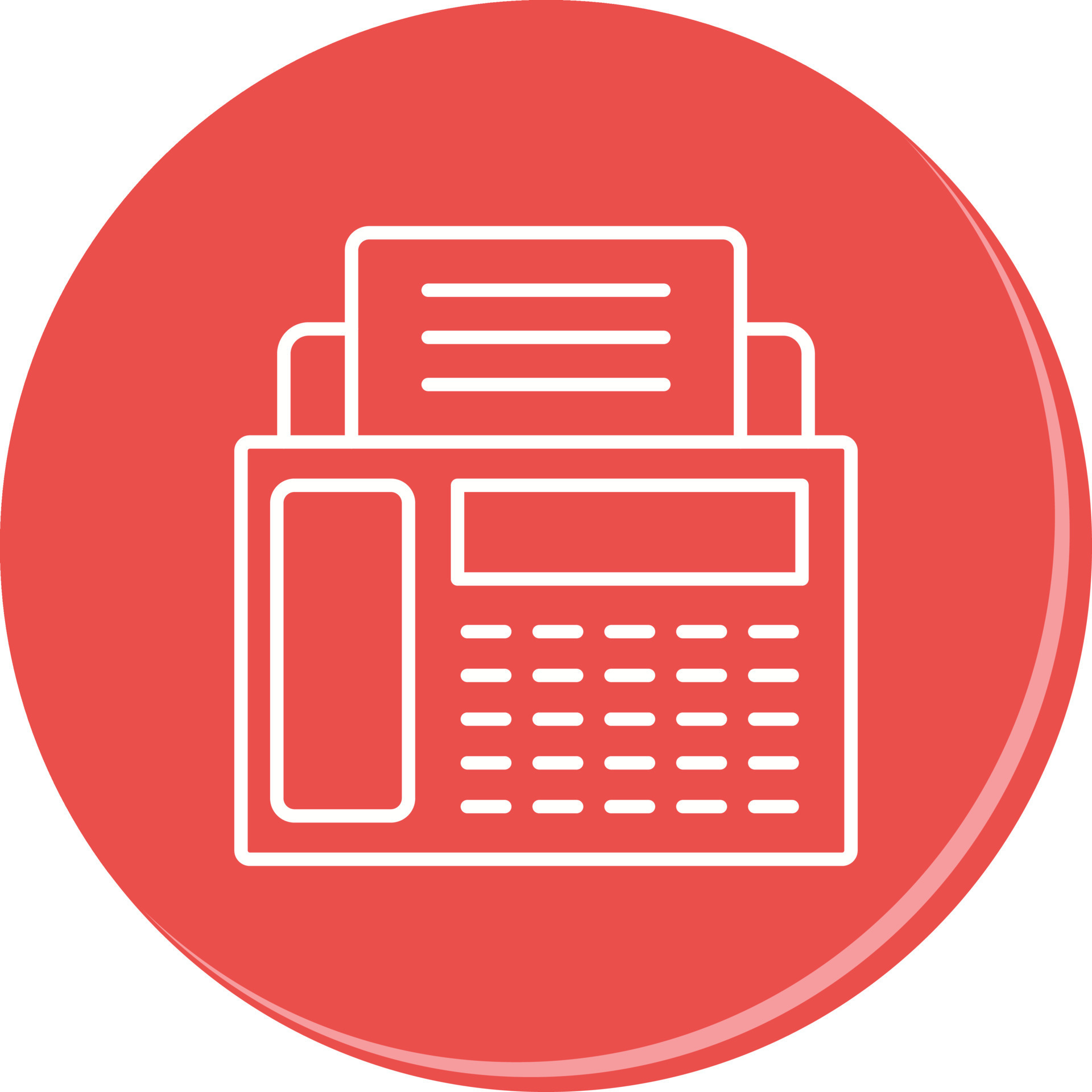 Fax Machine Vector Icon 19974537 Vector Art at Vecteezy