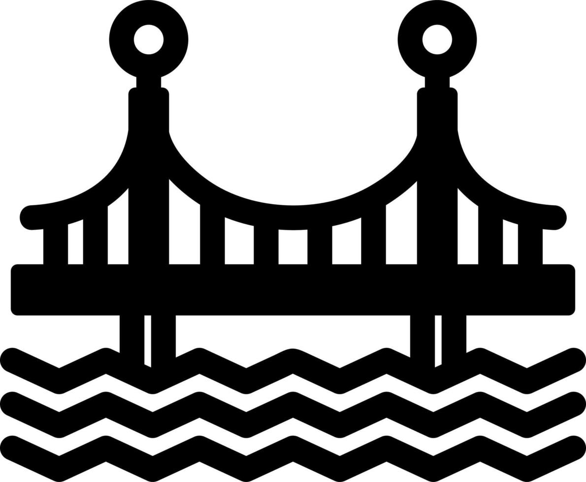 icono de vector de puente