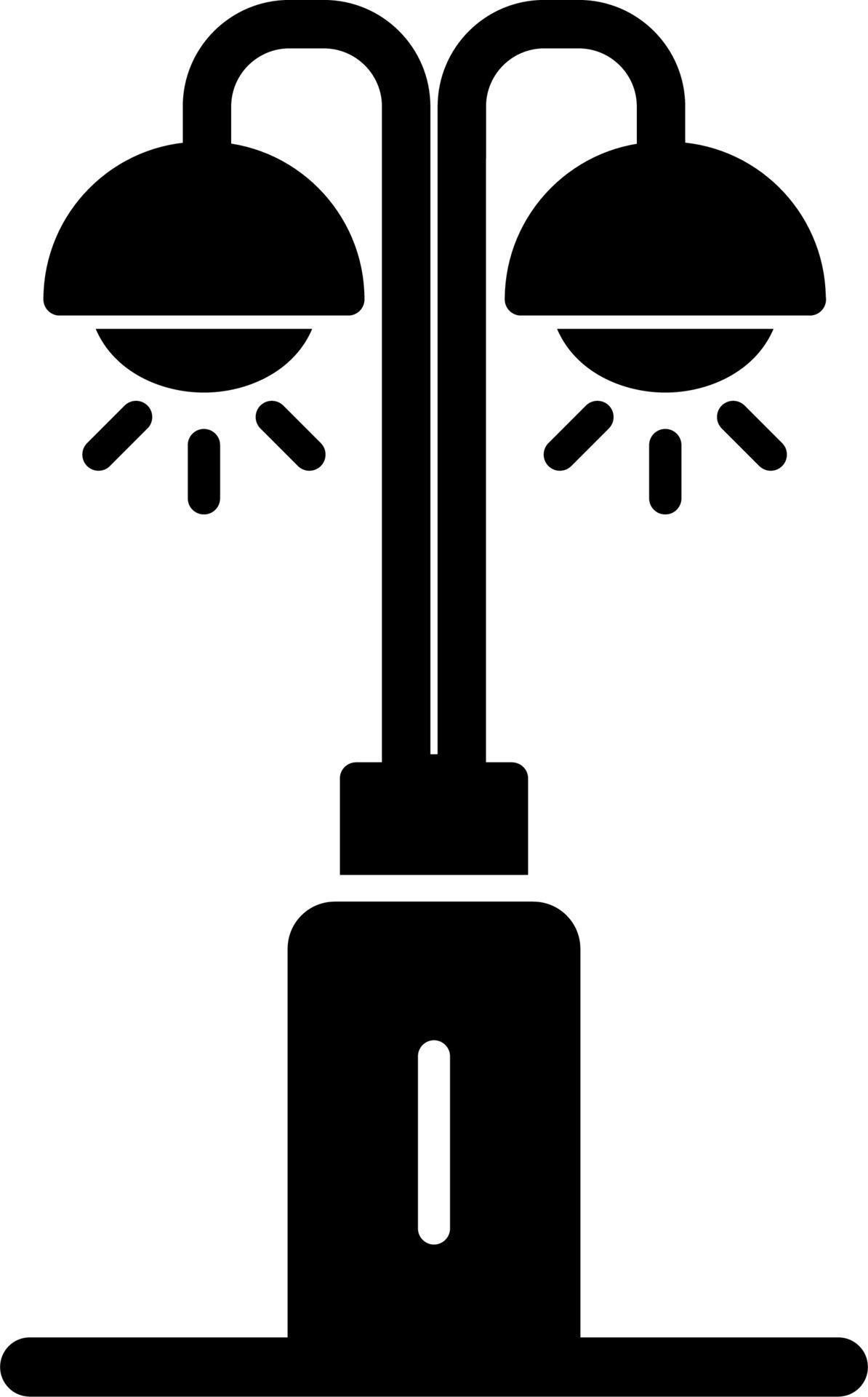 Park Lamp Vector Icon 19974909 Vector Art at Vecteezy