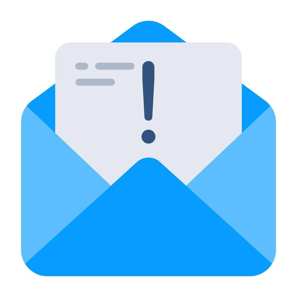 Trendy design icon of mail error vector