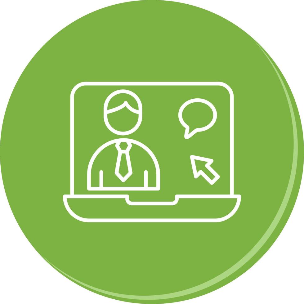 Online Interview Vector Icon