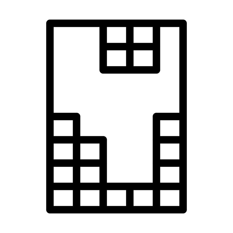 Tetris Icon Design vector