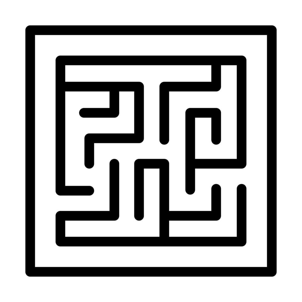Labyrinth Icon Design vector