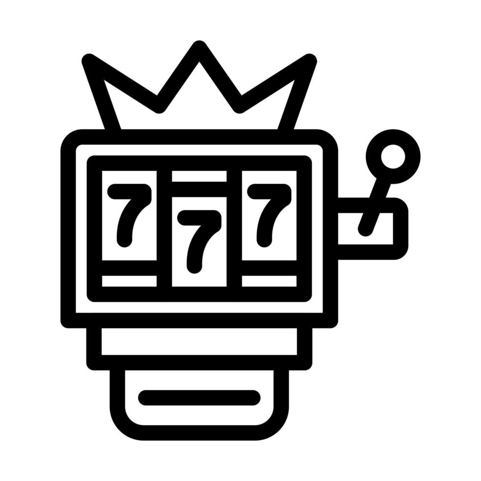 Jackpot Machine Icon Design vector