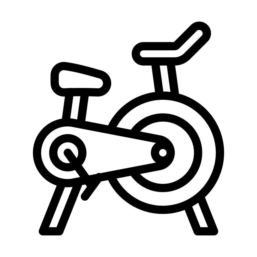 Stationary Bicycle Icon Design vector