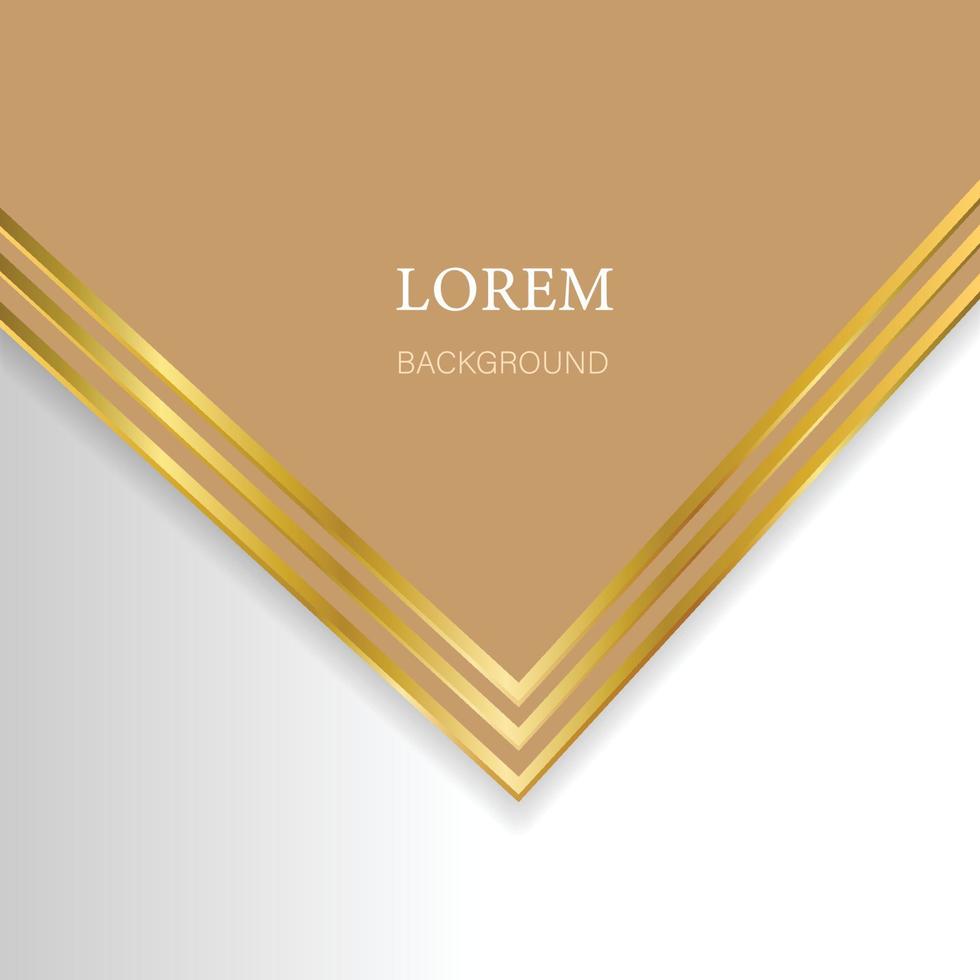 brown white gold luxury abstract vector background