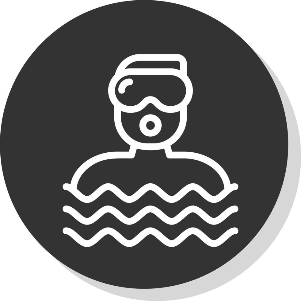 Diver Vector Icon Design