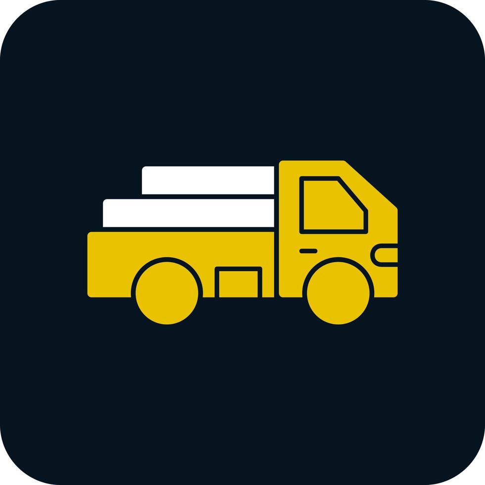 Pickup Truck Vector Icon Design