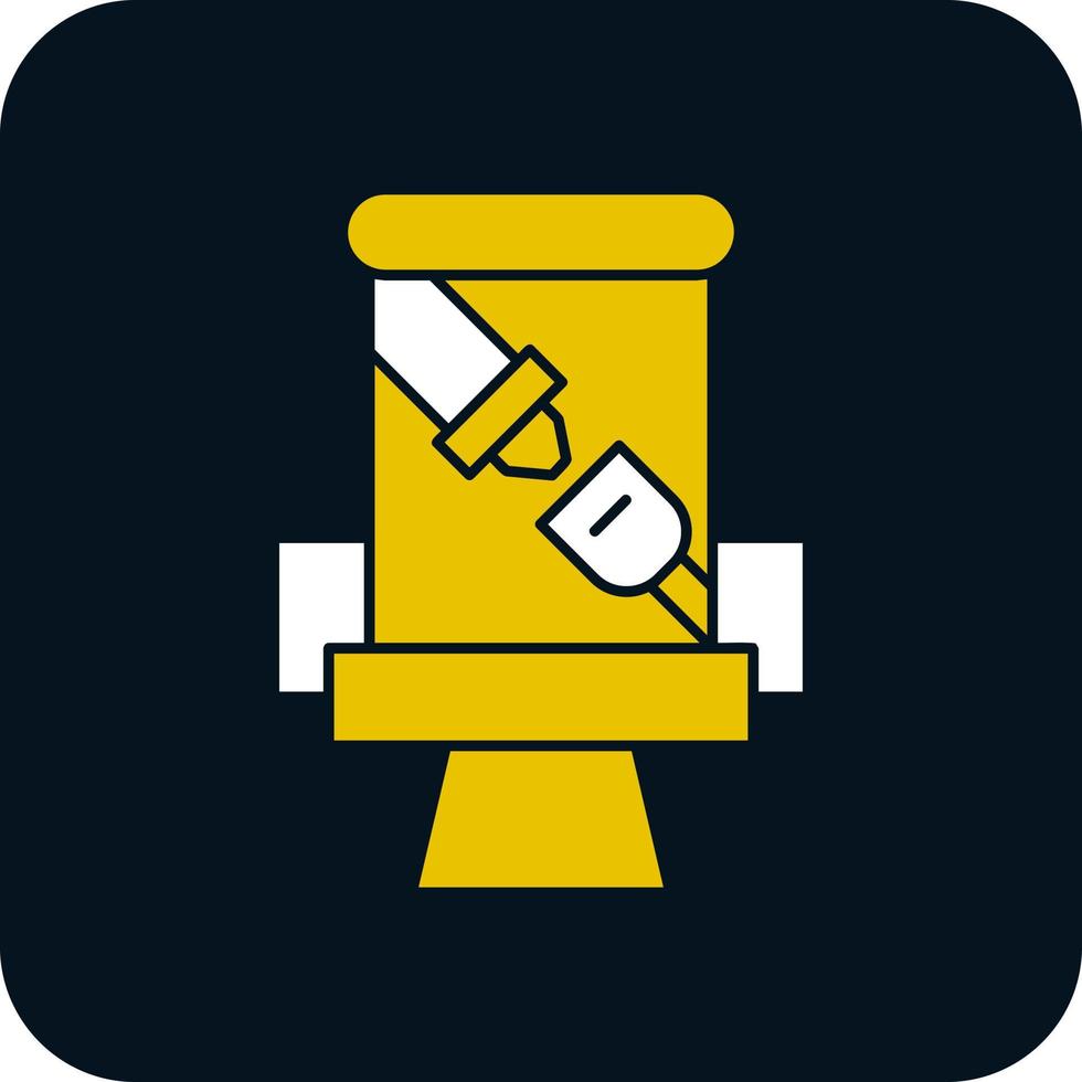 Seat Belt Vector Icon Design