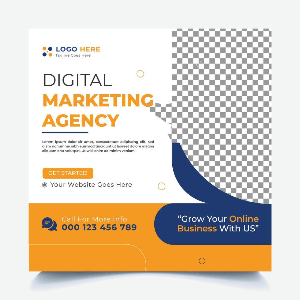 Digital Marketing Social Media Post vector