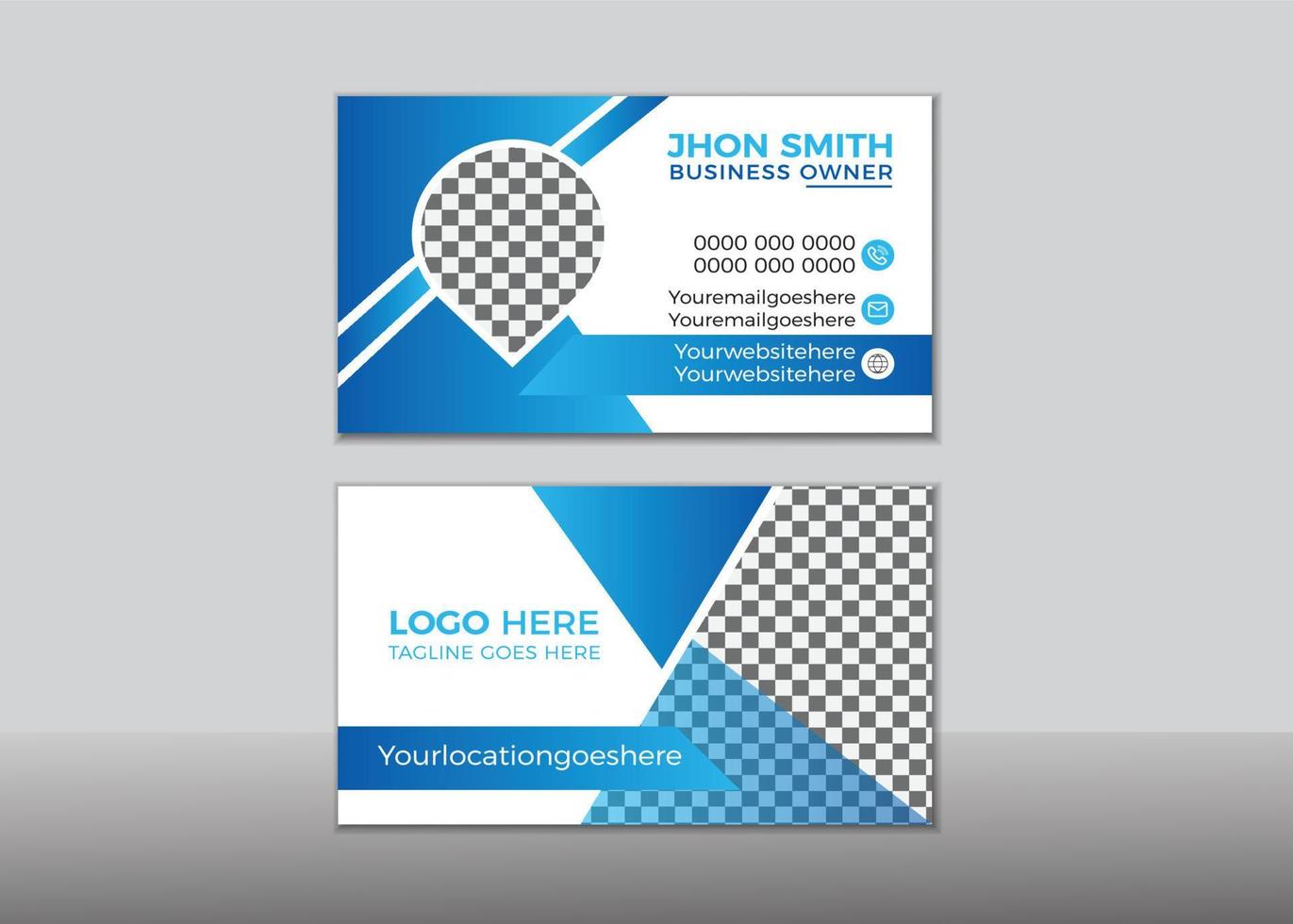 Modern Business Card Template Design. vector